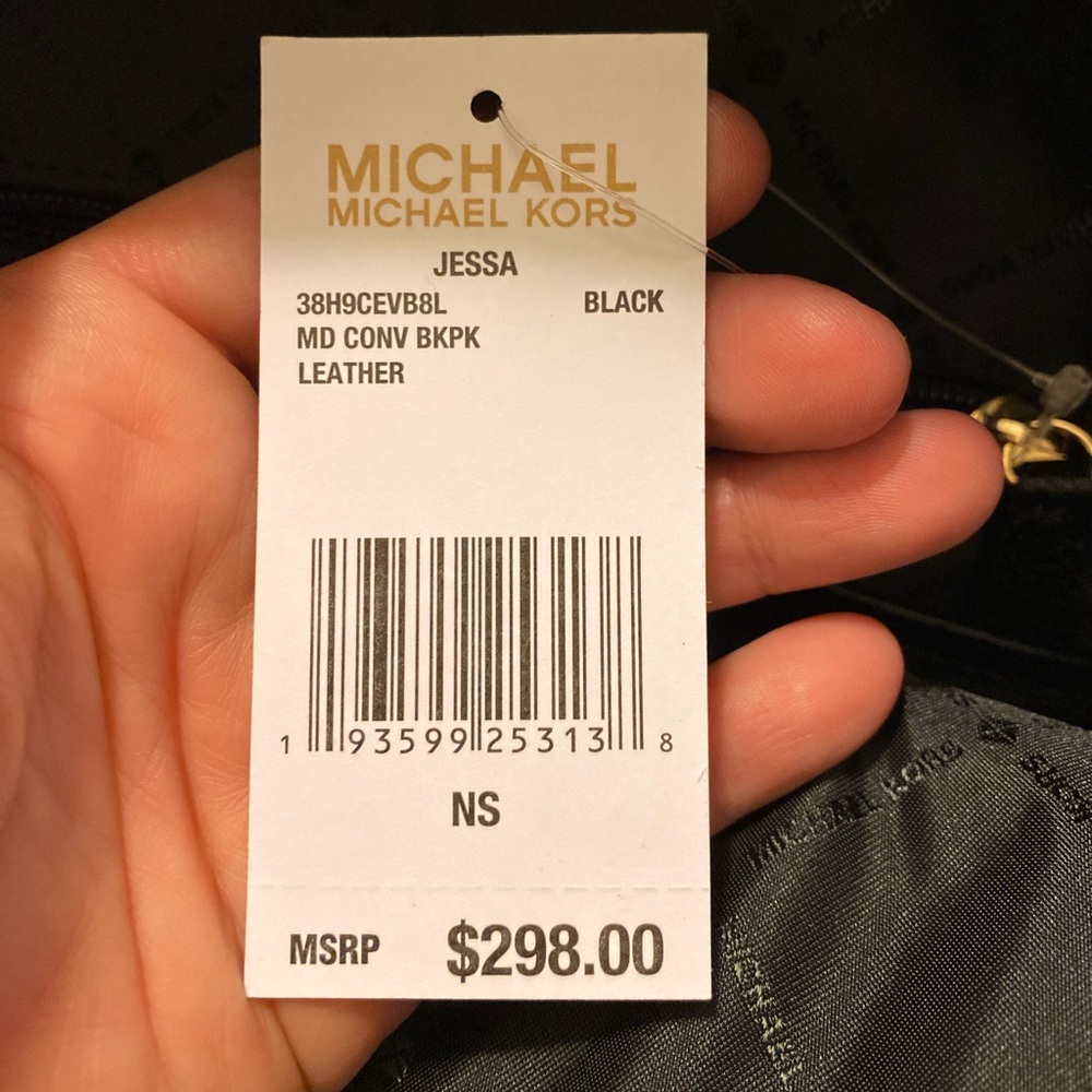 NWT Black Michael Kors Jessa Backpack Purse 🎒 - Picture 2 of 4